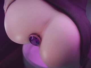 3D Hentai Overwatch Anal com Plug Anal