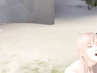 สาว 3D ฮentai ดื่มปัสสาวะและดูดควยเพื่อนแฟน