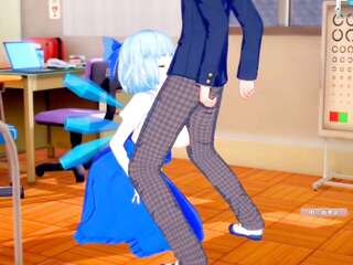 Touhou Cirno Big Boobs Rub in Koikatsu 3DCG Hentai