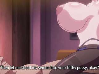 Ahegao Big Tits Cowgirl Hentai with Pantyhose and Tramp Stamp