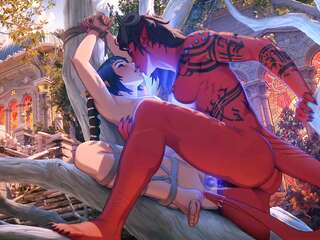 3D Hentai Futanari Double Penetration Domination