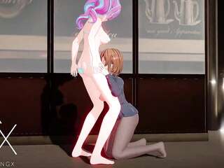 Nobara Futanari Lesbian Sex in Jujutsu Anime Cartoon