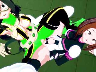 สไตล์ญี่ปุ่น เลสเบียนซิสเซอร์ริ่งสาวๆ